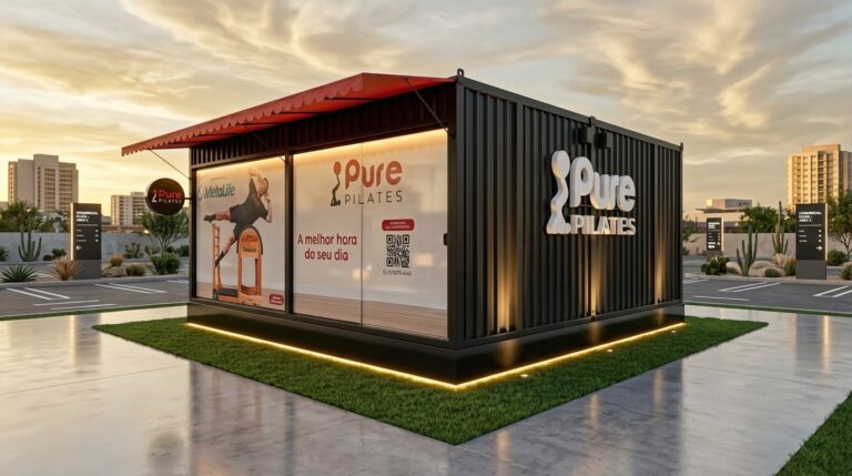 Pure Pilates aposta em estúdios em container para acelerar expansão e levar pilates a áreas de conveniência